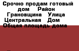 Срочно продам готовый дом! › Район ­ Грановщина › Улица ­ Центральная › Дом ­ 9 › Общая площадь дома ­ 75 › Площадь участка ­ 7 › Цена ­ 1 750 000 - Иркутская обл., Иркутский р-н, Грановщина д. Недвижимость » Дома, коттеджи, дачи продажа   . Иркутская обл.